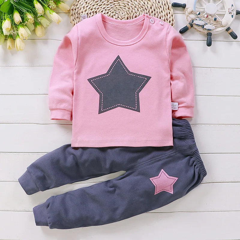 Cotton baby girl clothing winter newborn baby clothing set